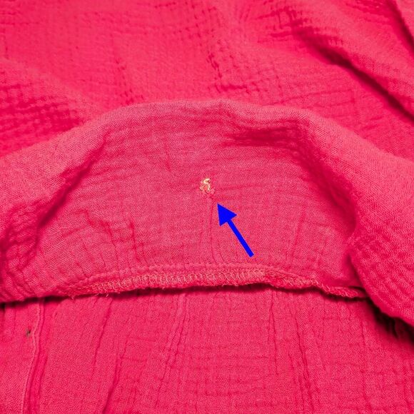 Marine Layer Willow Tiered Button-Up Midi Dress in Red - Picture 13 of 16